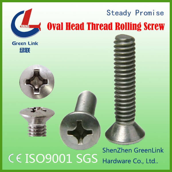 Oval Head Thread Rolling Screw